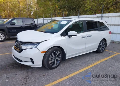 2022 Honda Odyssey Touring from USA, damaged, VIN 5FNRL6H82NB026586